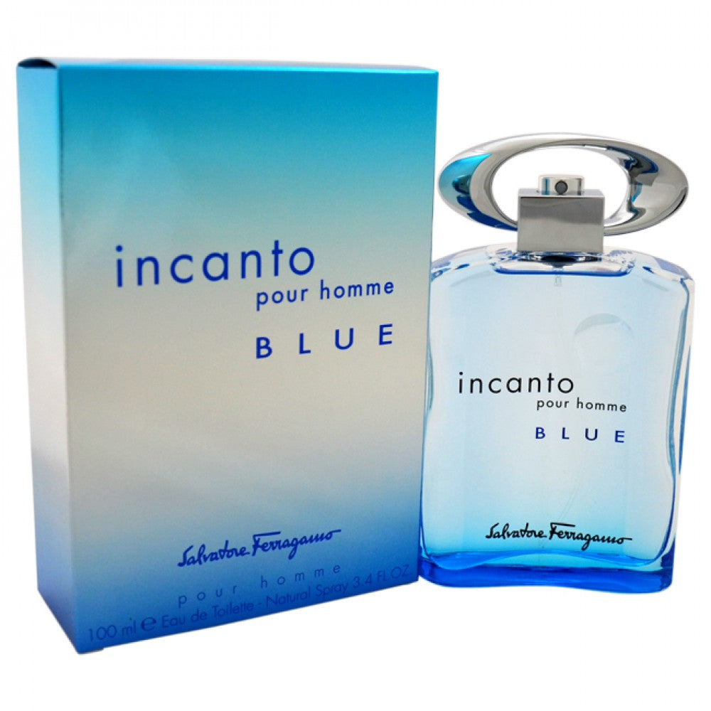 Salvatore Ferragamo Incanto Blue Cologne Eau De Toilette Spray 3.4 oz For Men