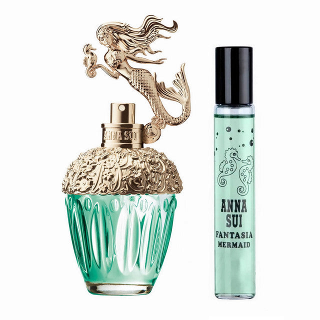 ANNA SUI FANTASIA MERMAID 2 PCS SET FOR WOMEN: 1.7 EAU DE TOILETTE SPRAY + 0.5 EAU DE TOILETTE SPRAY