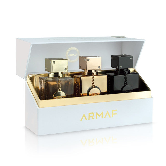 Armaf Club De Nuit 3 Pcs Set For Women: Woman 1 Oz Parfum Spray + Milestone 1 Oz Parfum Spray + Intense 1 Oz Parfum Spray