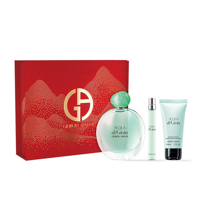 Acqua Di Gioia 3 Pcs Set For Women: 3.4 Eau De Parfum Spray + 0.34 Eau De Parfum Spray + 1.6 Body Lotion