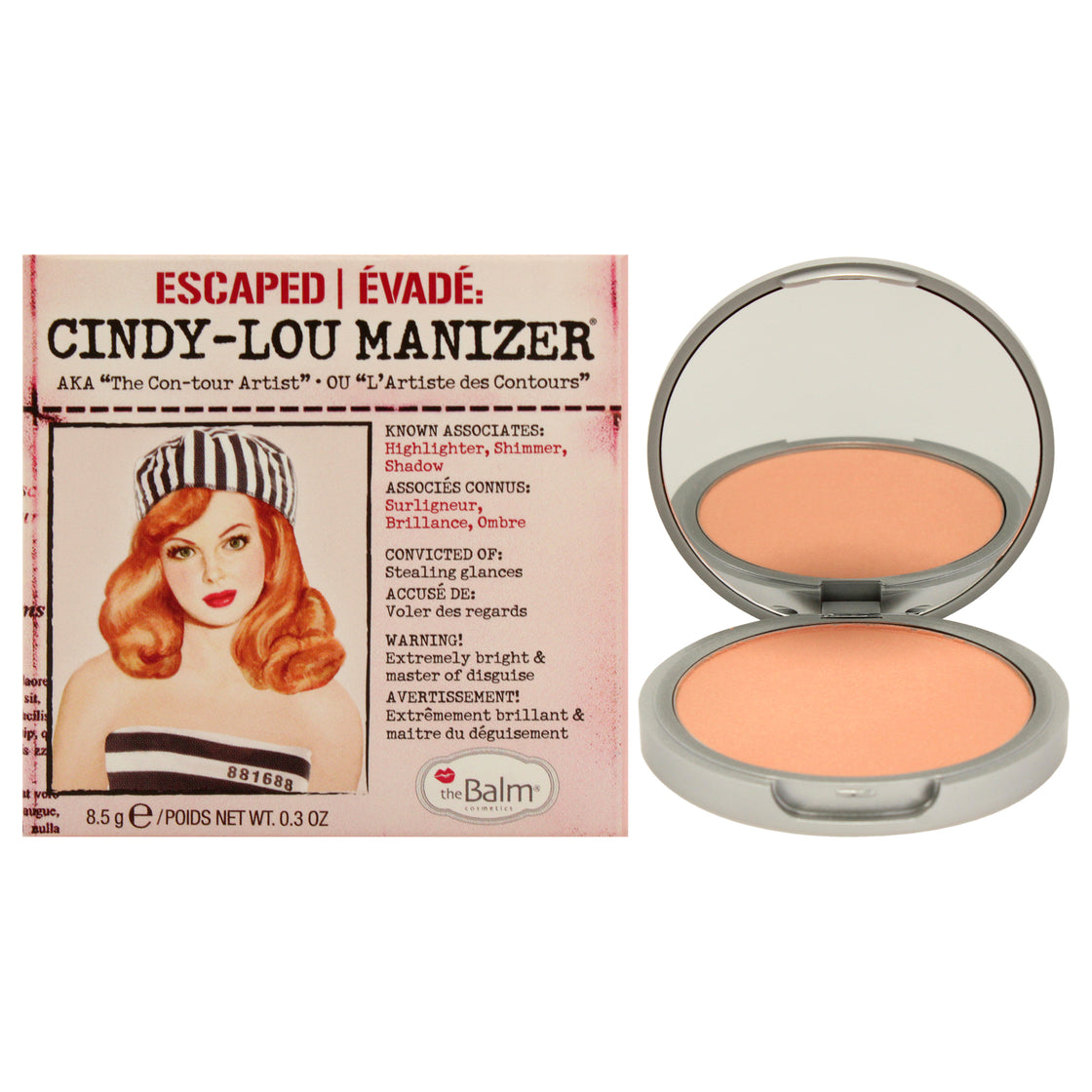 Cindy-Lou Manizer by the Balm for Women - 0.3 oz Makeup