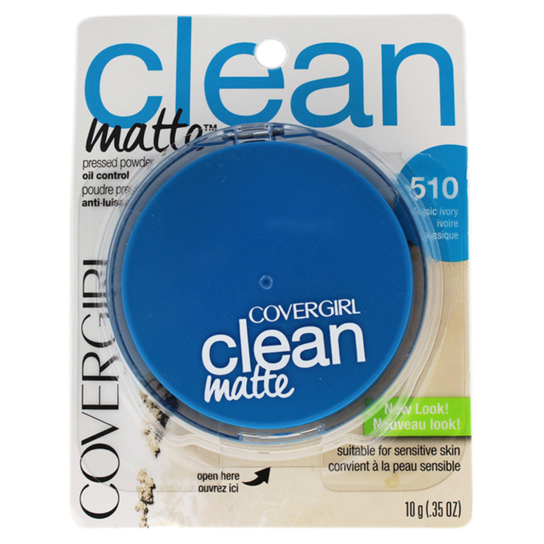 Clean Matte Pressed Powder - # 510 Classic Ivory by CoverGirl for Women - 0.35 oz Powder