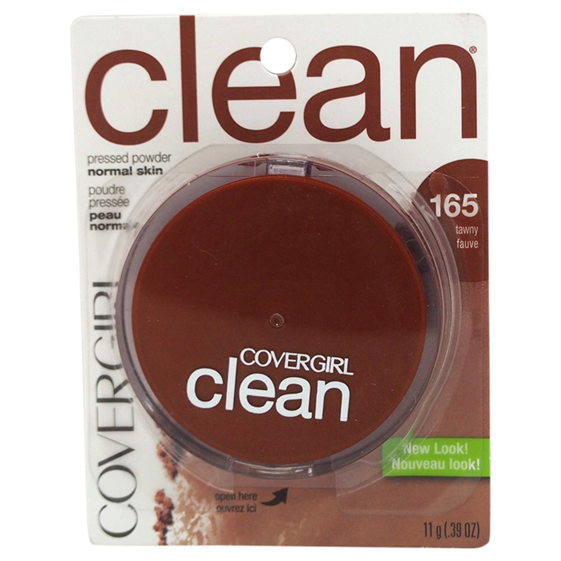 Clean Pressed Powder - 165 Tawny by CoverGirl for Women - 0.39 oz Powder