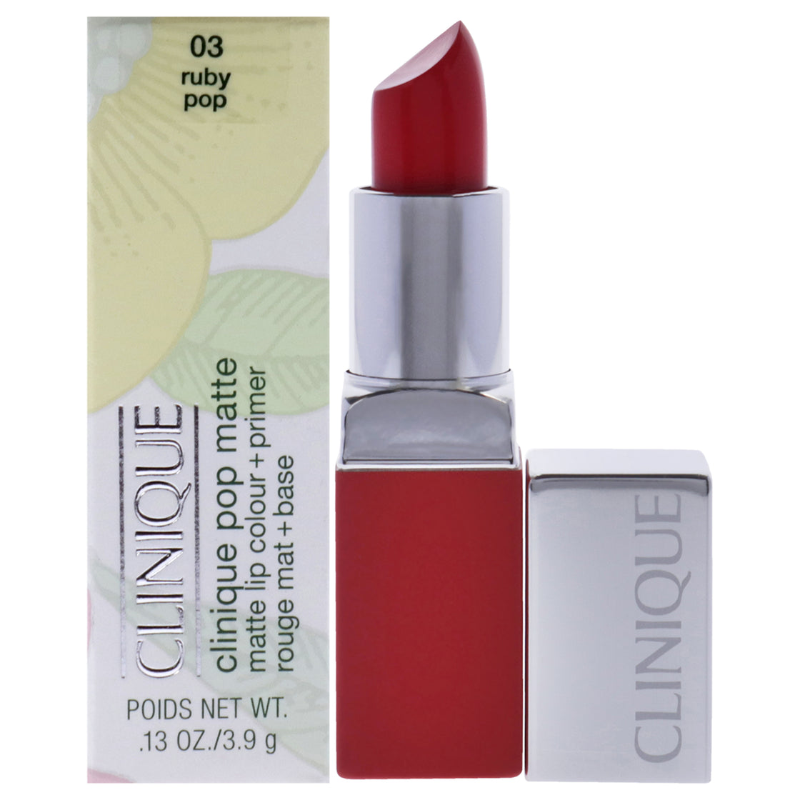 Clinique Pop Matte Lip Colour Plus Primer - 03 Ruby Pop by Clinique for Women - 0.13 oz Lipstick