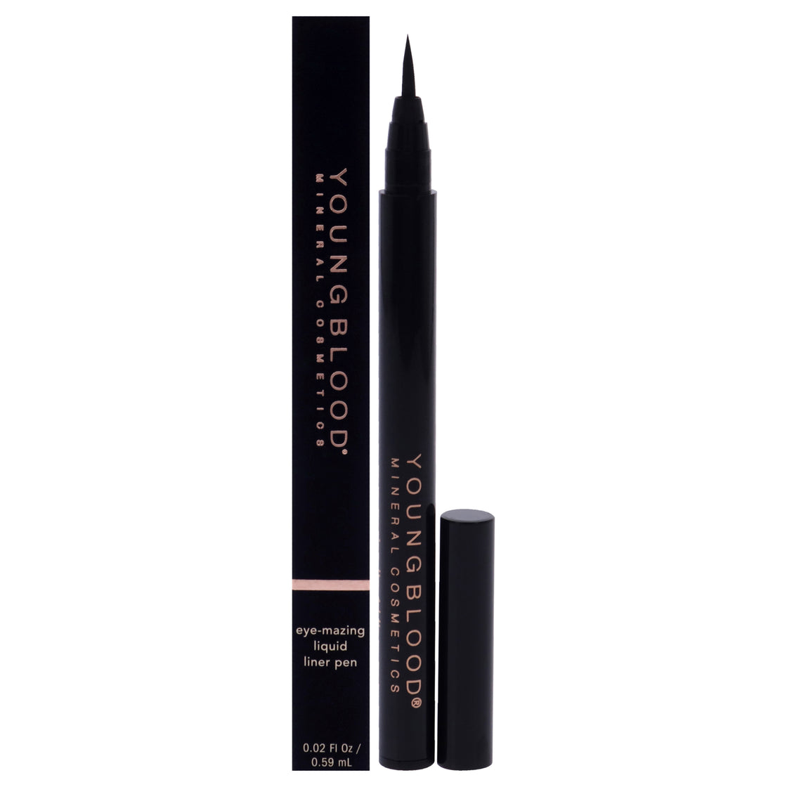 Eye-Mazing Liquid Liner Pen - Noir by Youngblood for Women - 0.02 oz Eyeliner