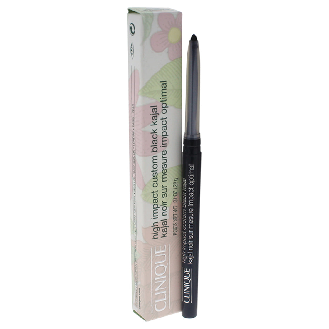 High Impact Custom Black Kajal - 01 Blackened Black by Clinique for Women - 0.01 oz Eyeliner