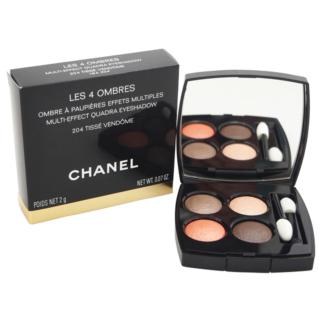 Les 4 Ombres Multi-Effect Quadra Eyeshadow - 204 Tisse Vendome by Chanel for Women - 0.04 oz Eyeshadow