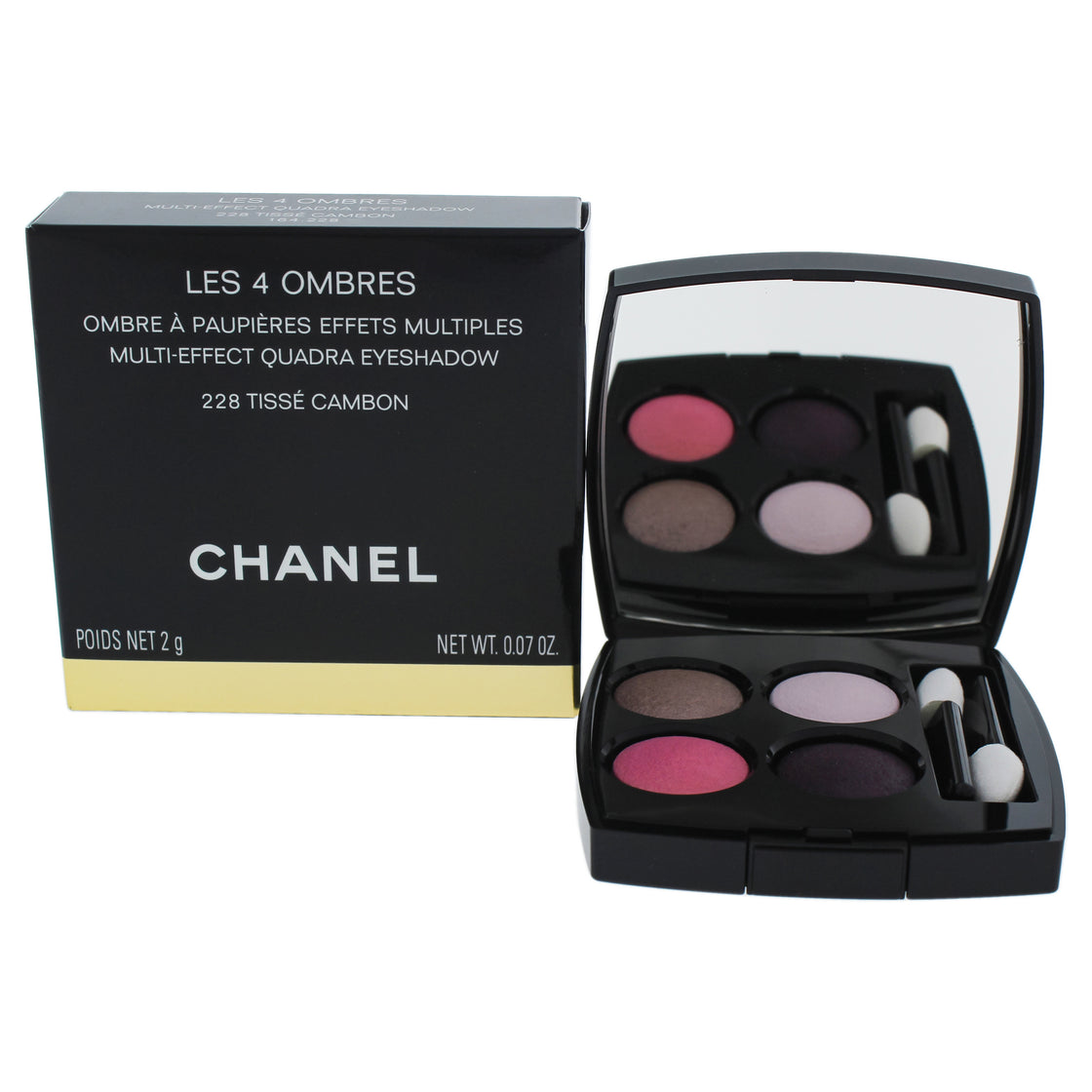 Les 4 Ombres Multi-Effect Quadra Eyeshadow - 228 Tisse Cambon by Chanel for Women - 0.07 oz Eyeshadow