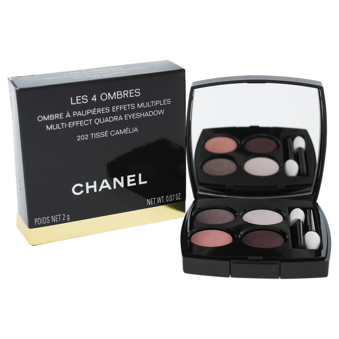 Les 4 Ombres Multi-Effect Quadra Eyeshadow - 202 Tisse Camelia by Chanel for Women - 0.07 oz Eyeshadow