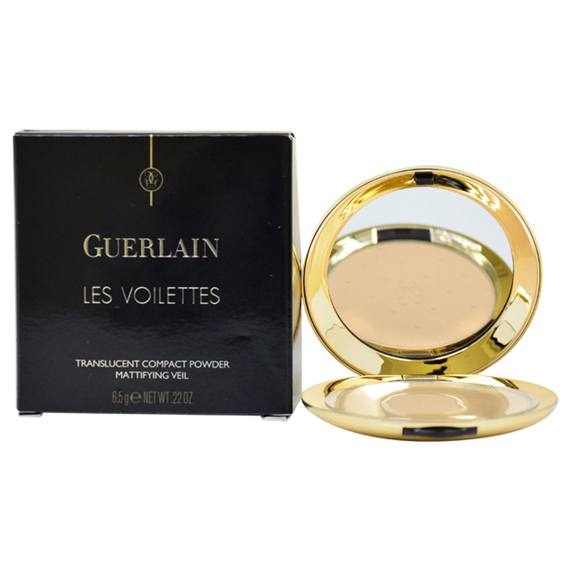 Les Voilettes Translucent Compact Powder - 3 Medium by Guerlain for Women - 0.19 oz Powder