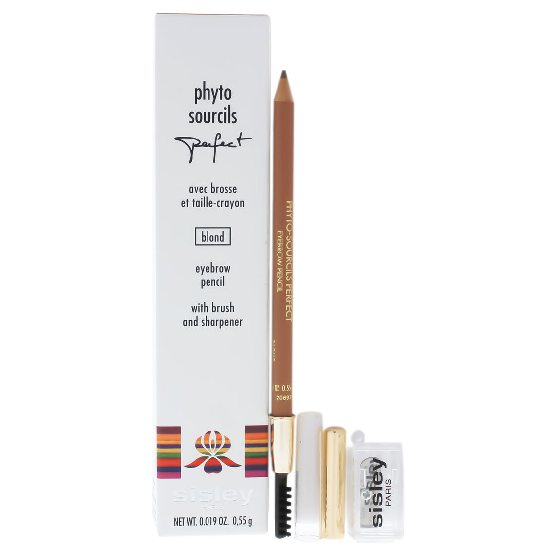 Phyto Sourcils Perfect Eyebrow Pencil With Brush and Sharpener - Blond by Sisley for Women - 0.05 oz Eyebrow Pencil