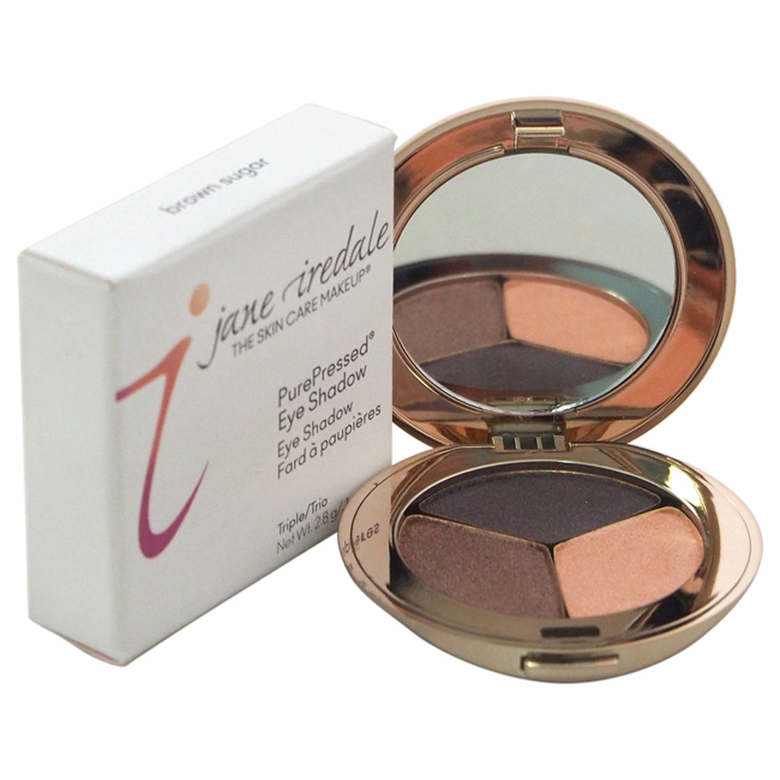 PurePressed Eyeshadow Ttiple - Brown Sugar by Jane Iredale for Women - 0.1 oz Eyeshadow