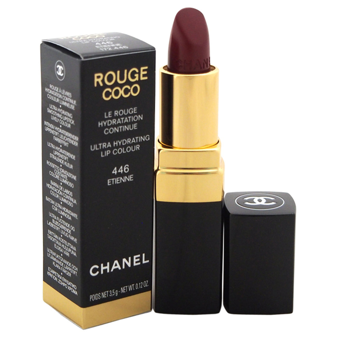 Rouge Coco Shine Hydrating Sheer Lipshine - 446 Etienne by Chanel for Women - 0.11 oz Lipstick (Limited Edition)