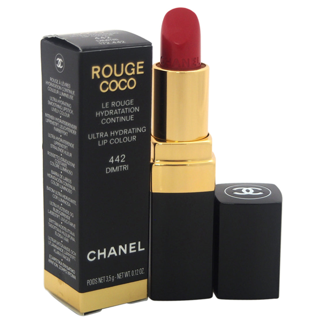 Rouge Coco Ultra Hydrating Lip Colour - 442 Dimitri by Chanel for Women - 0.12 oz Lipstick