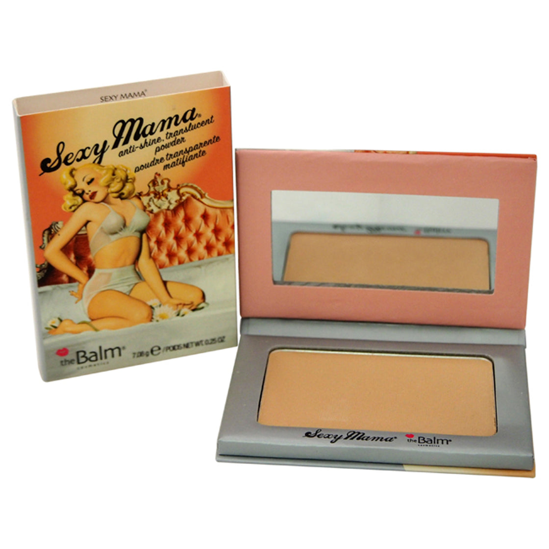 Sexy Mama Anti-Shine Translucent Powder by the Balm for Women - 0.25 oz Powder