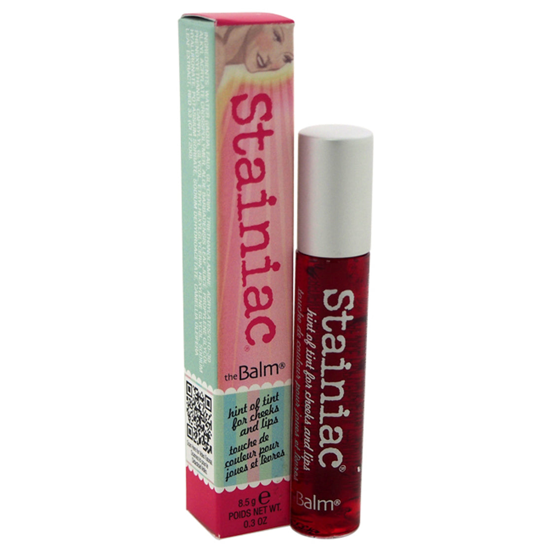 Stainiac Lip And Cheek Stain - Beauty Queen by the Balm for Women - 0.3 oz Lip Gloss