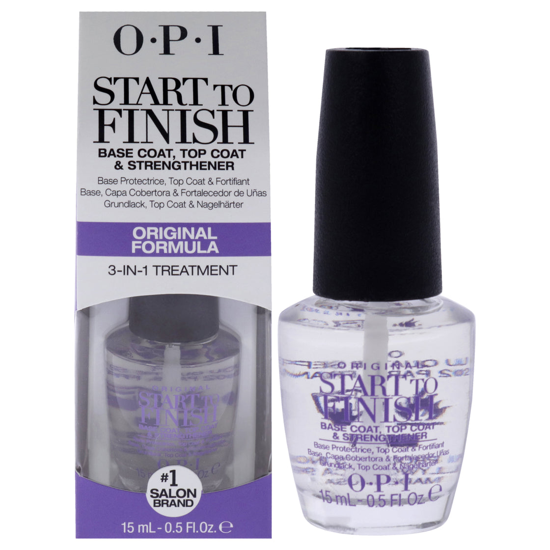 Start to Finish Base & Top Coat Strengthener - # NT T70 by OPI for Women - 0.5 oz Nail Strengthener