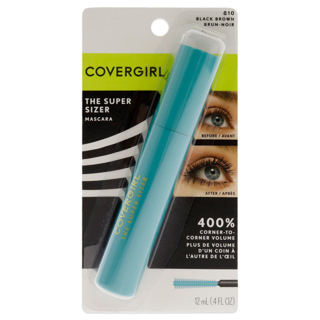 The Super Sizer Mascara - 810 Black Brown by CoverGirl for Women - 0.4 oz Mascara