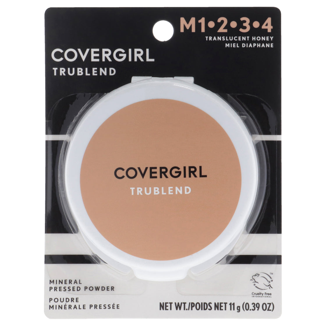 TruBlend Pressed Powder - M1.2.3.4 Translucent Honey by CoverGirl for Women - 0.39 oz Powder