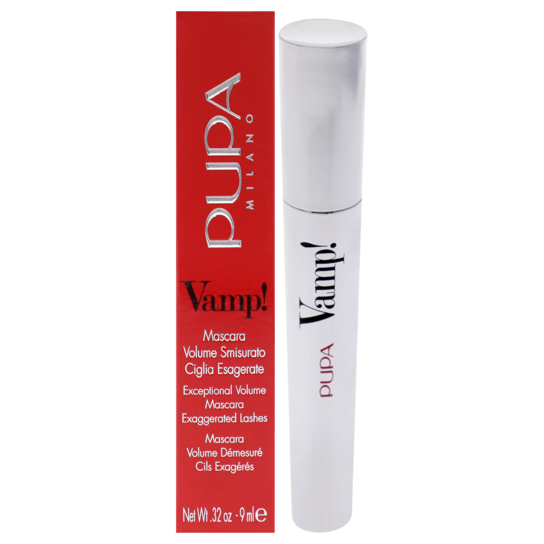 Vamp! Mascara - 100 Extra Black by Pupa Milano for Women - 0.32 oz Mascara