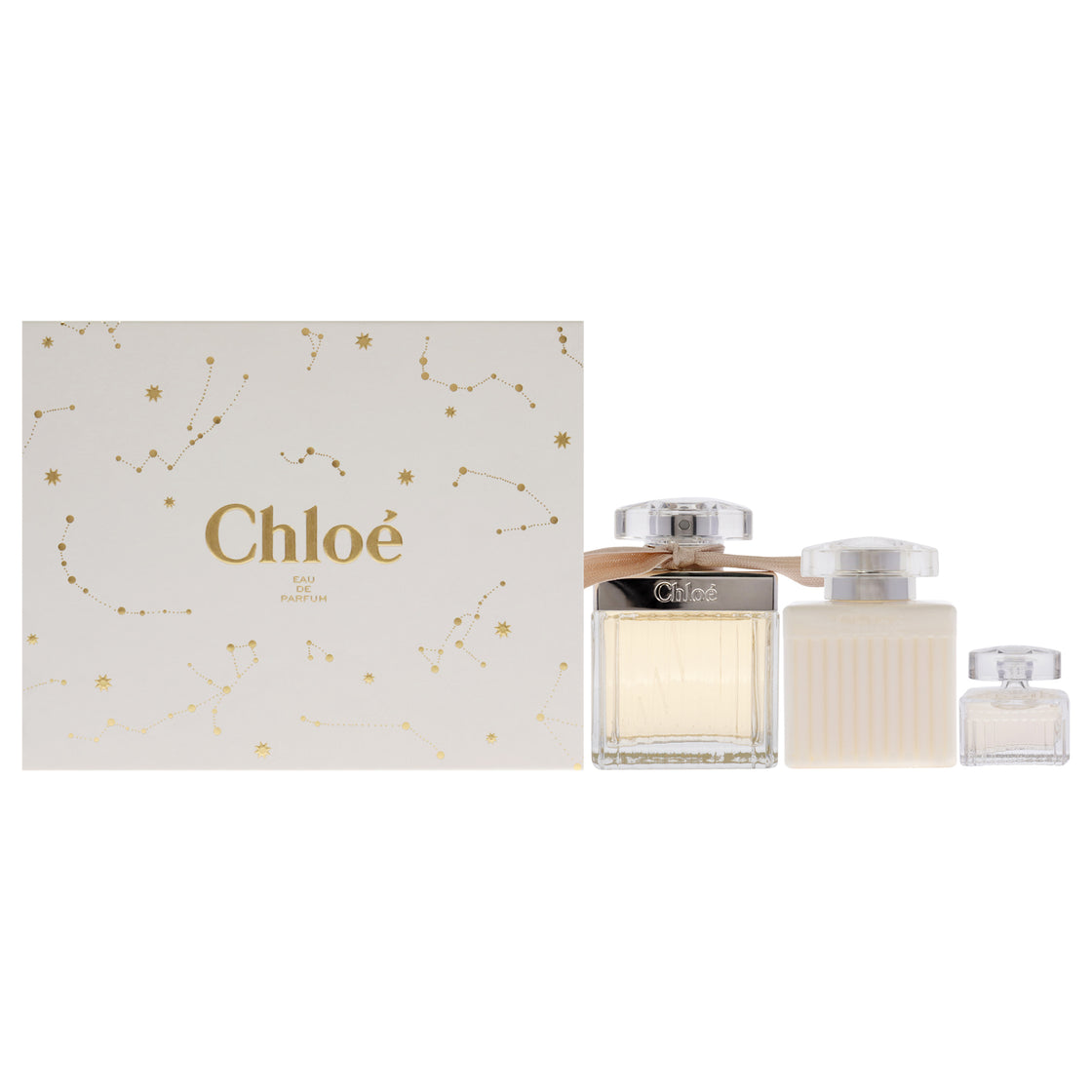 Chloe by Chloe for Women - 3 Pc Gift Set 2.5oz EDP Spray, 0.16oz EDP Splash (Mini), 3.4oz Body Lotion