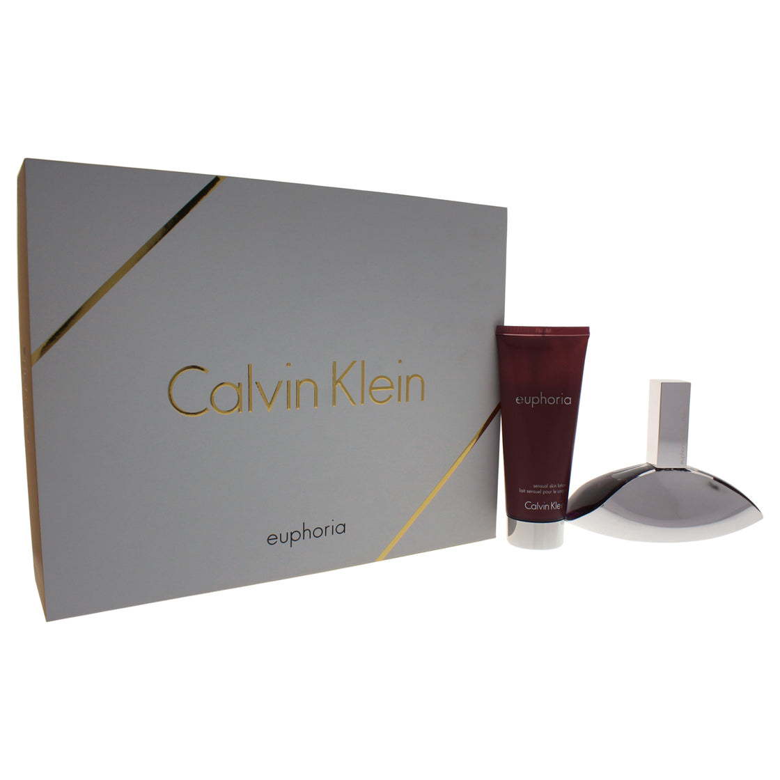 Euphoria by Calvin Klein for Women - 2 Pc Gift Set 3.4oz EDP Spray, 3.4oz Sensual Skin Lotion