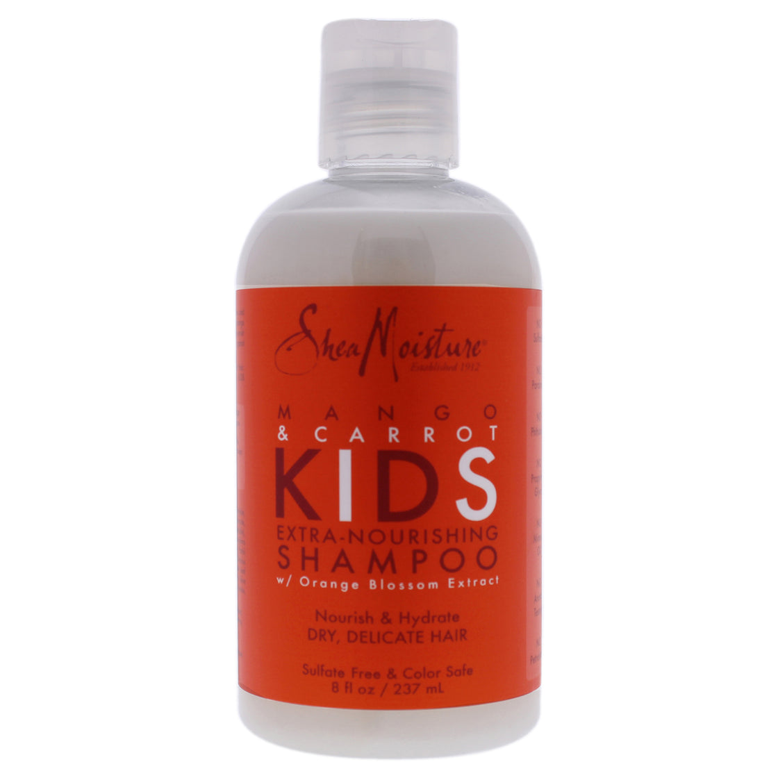 Mango & Carrot Kids Extra-Nourishing Shampoo by Shea Moisture for Kids - 8 oz Shampoo