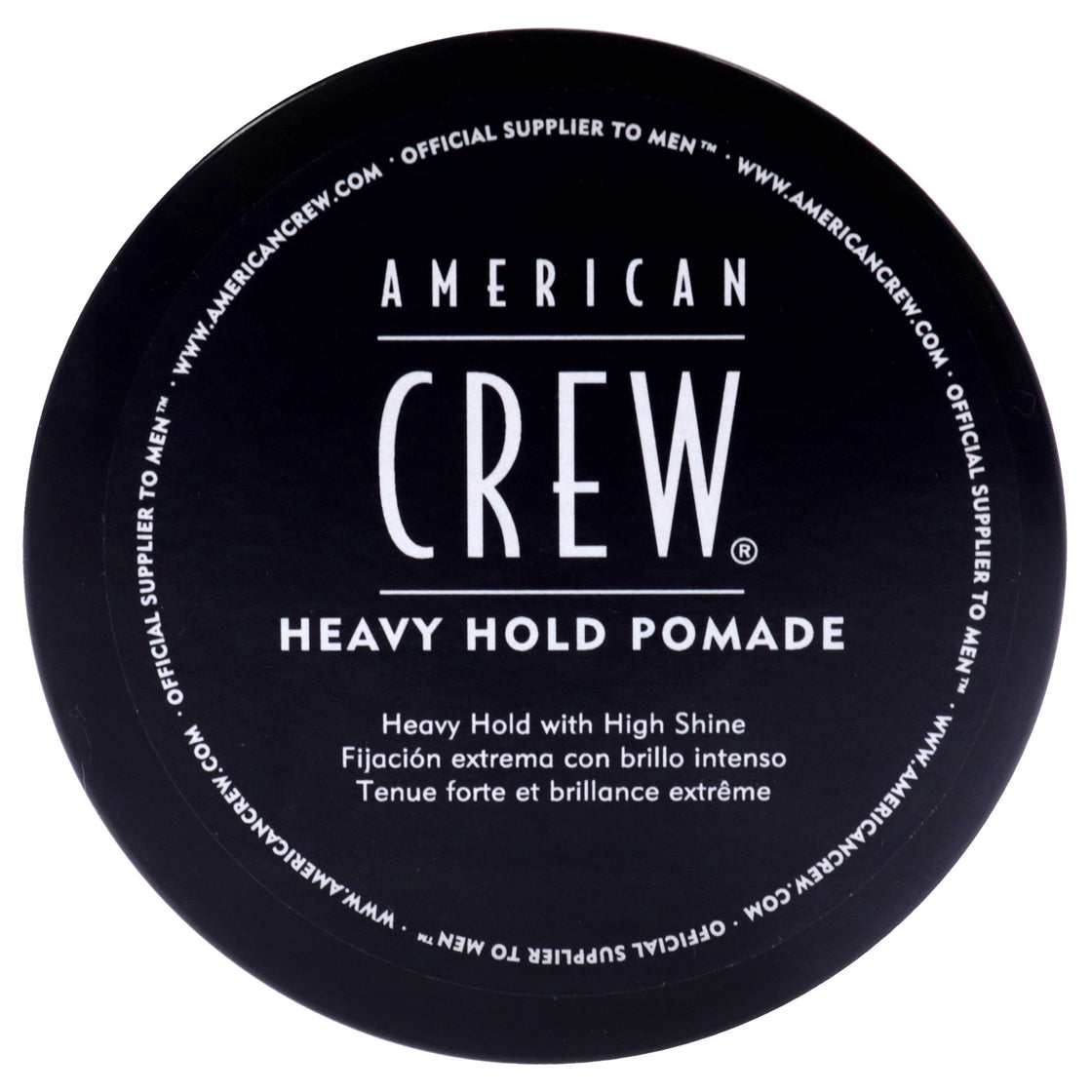 Heavy Hold Pomade by American Crew for Men - 3 oz Pomade