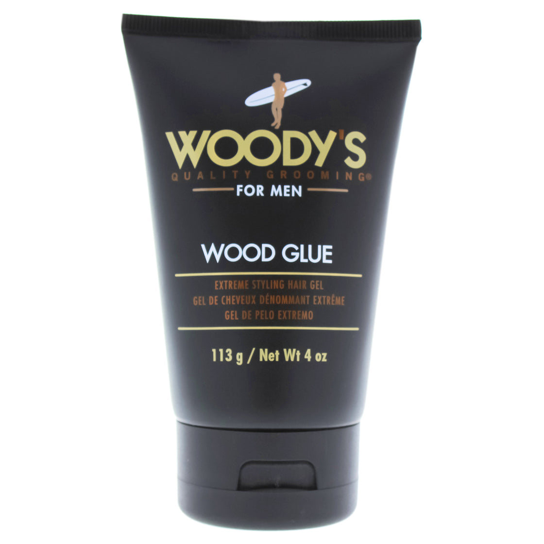 Wood Glue Extreme Styling Gel by Woodys for Men - 4 oz Gel