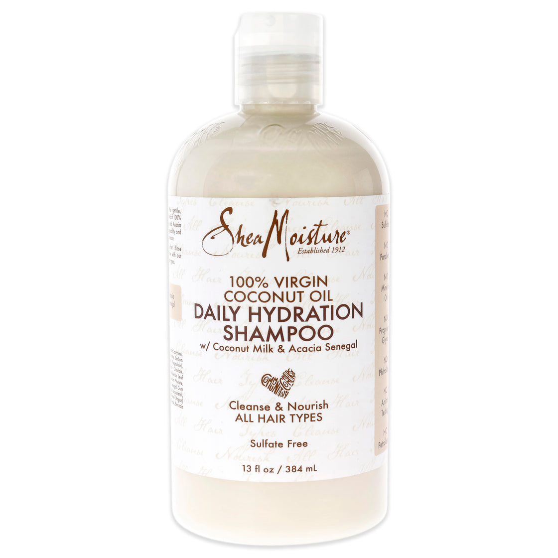 100 Percent Coconut Oil Daily Hydration Shampoo by Shea Moisture for Unisex - 13 oz Shampoo