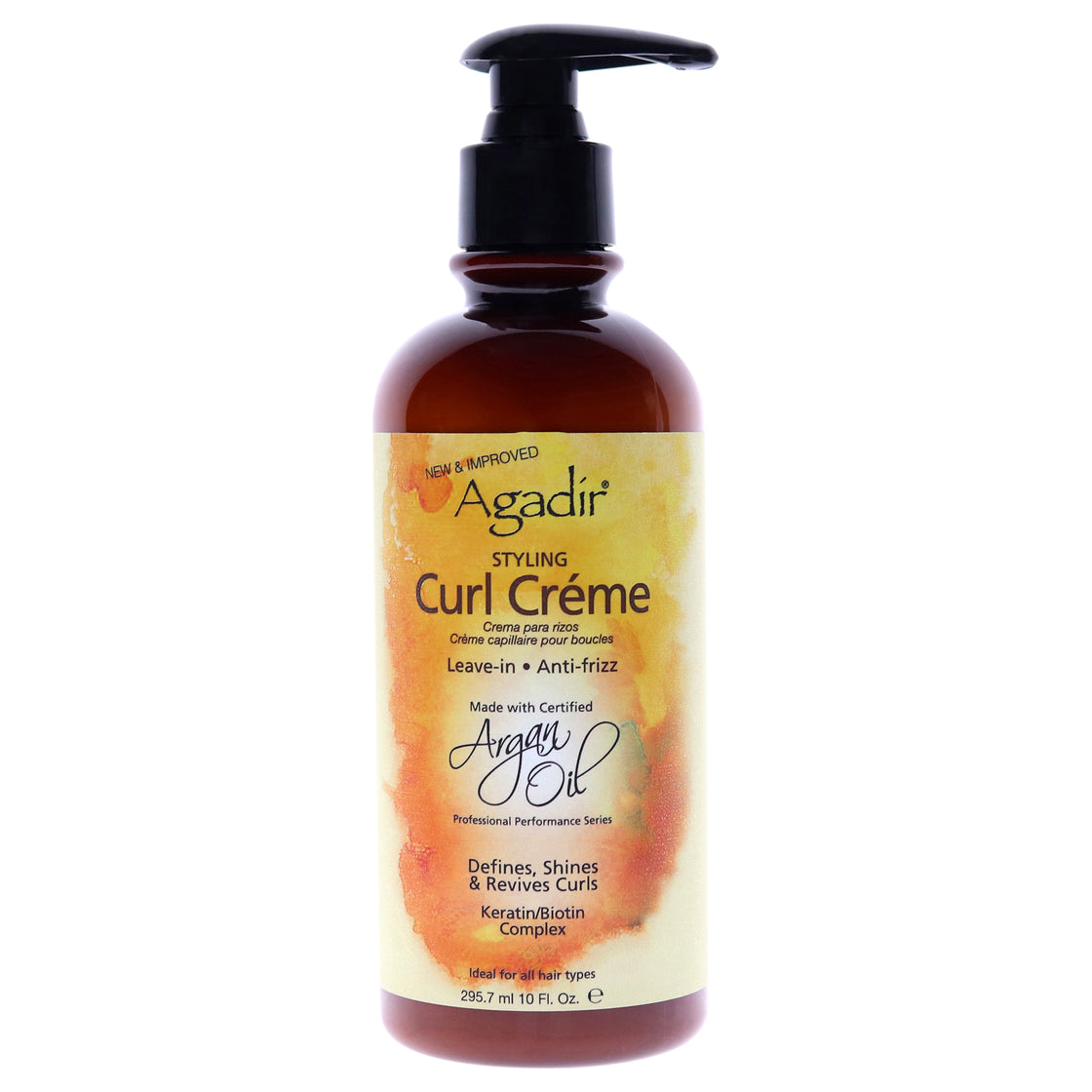 Argan Oil Styling Curl Creme by Agadir for Unisex - 10 oz Cream