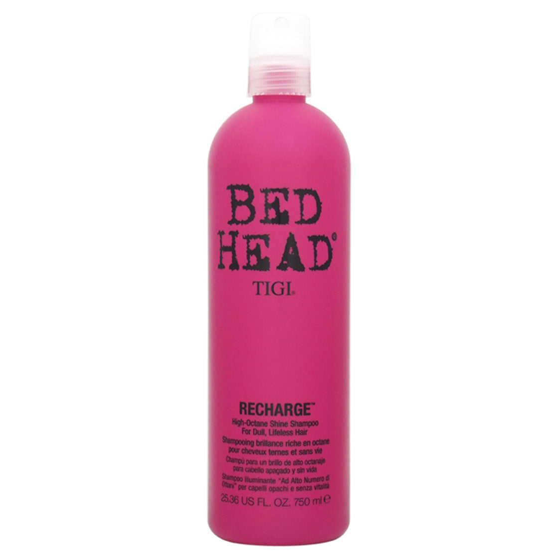 Bed Head Recharge High-Octane Shine Shampoo by TIGI for Unisex - 25.36 oz Shampoo