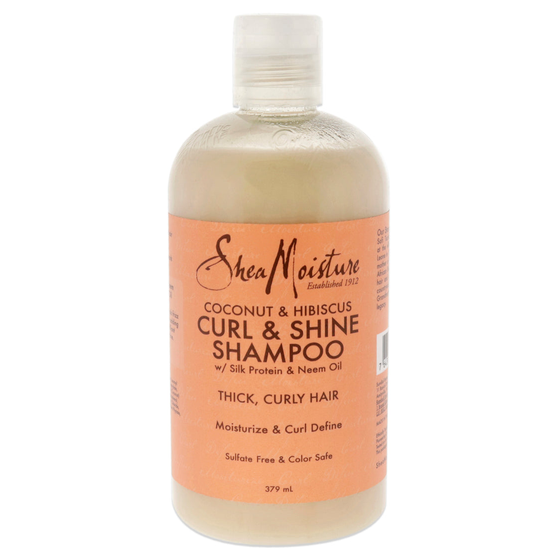 Coconut Hibiscus Curl and Shine Shampoo by Shea Moisture for Unisex - 13 oz Shampoo