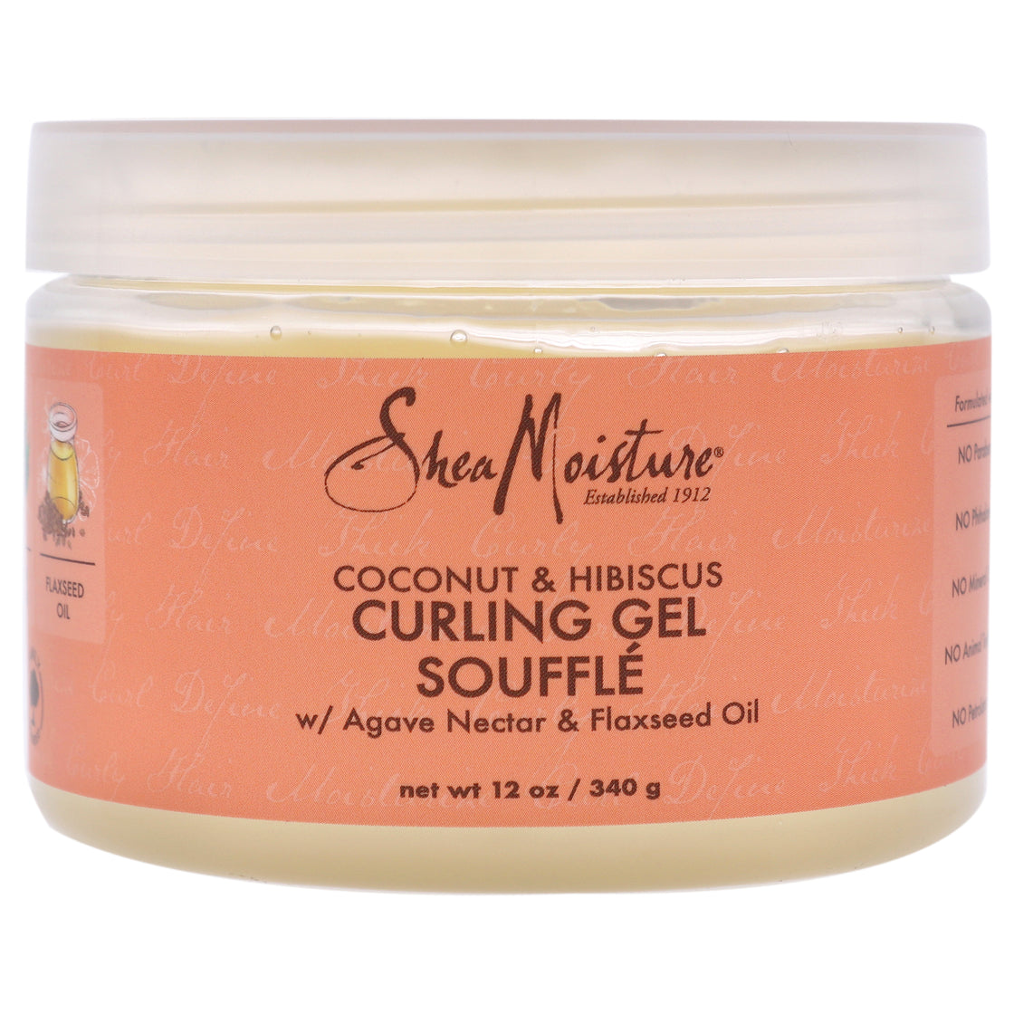 Coconut Hibiscus Curling Gel Souffle by Shea Moisture for Unisex - 12 oz Gel