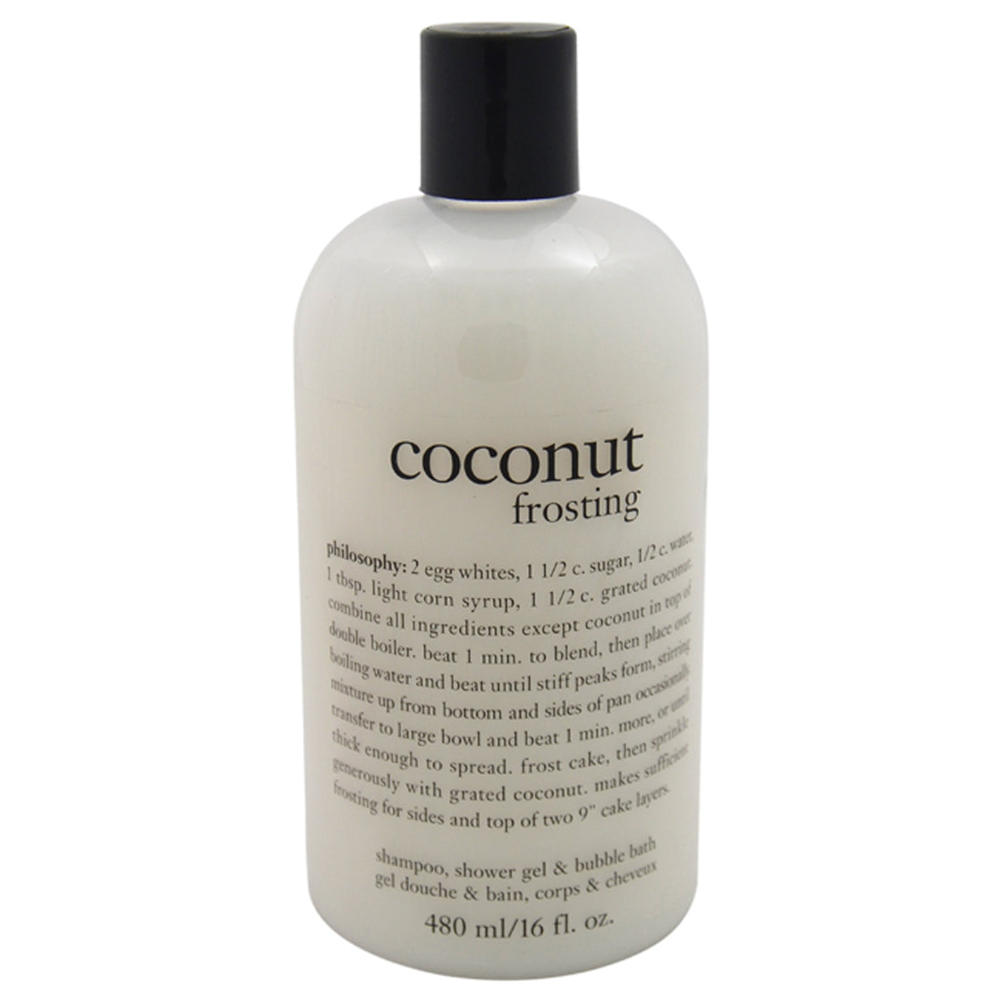 Coconut Frosting Shampoo, Shower Gel and Bubble Bath by Philosophy for Unisex - 16 oz Cleanser