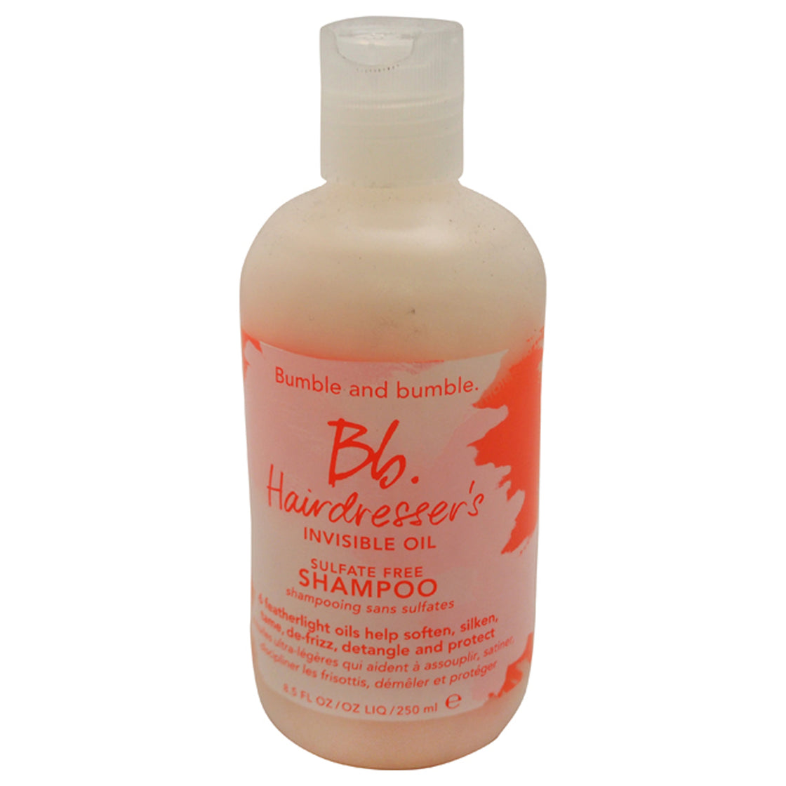 Hairdressers Invisible Oil Sulfate Free Shampoo by Bumble and Bumble for Unisex - 8.5 oz Shampoo