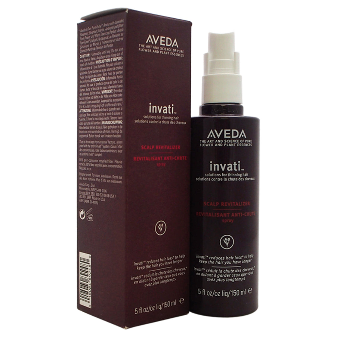 Invati Scalp Revitalizer by Aveda for Unisex - 5 oz Hair Spray