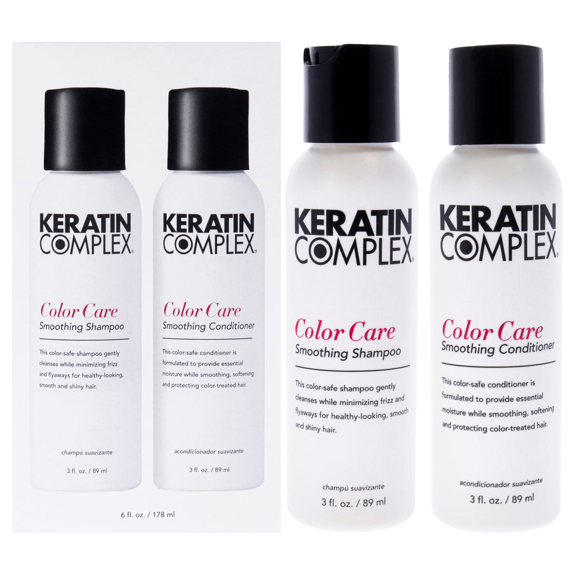 Keratin Complex Color Care Kit by Keratin Complex for Unisex - 2 x 3oz Shampoo, Conditioner