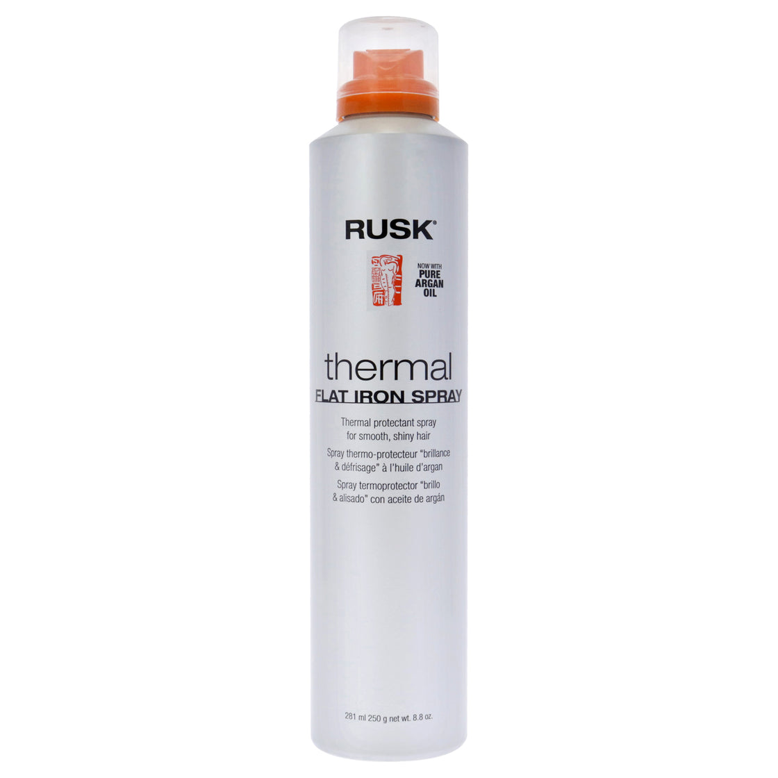 Thermal Flat Iron Spray by Rusk for Unisex - 8.8 oz Hairspray