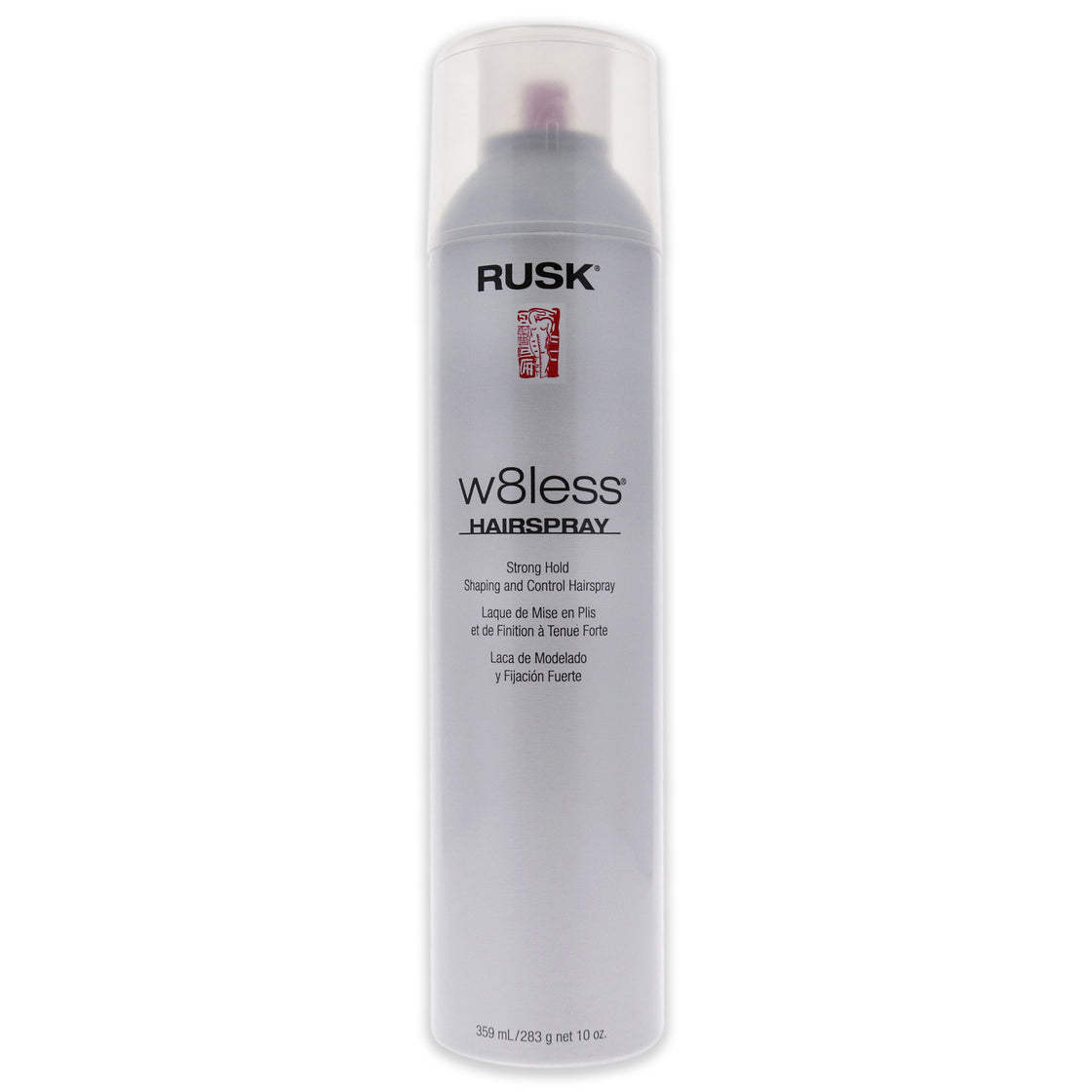 W8less Strong Hold Shaping and Control Hairspray by Rusk for Unisex - 10 oz Hair Spray