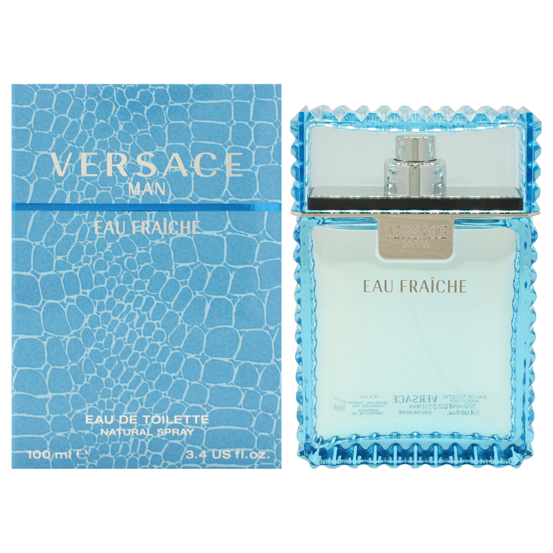 Versace Man Eau Fraiche by Versace for Men - 3.4 oz EDT Spray