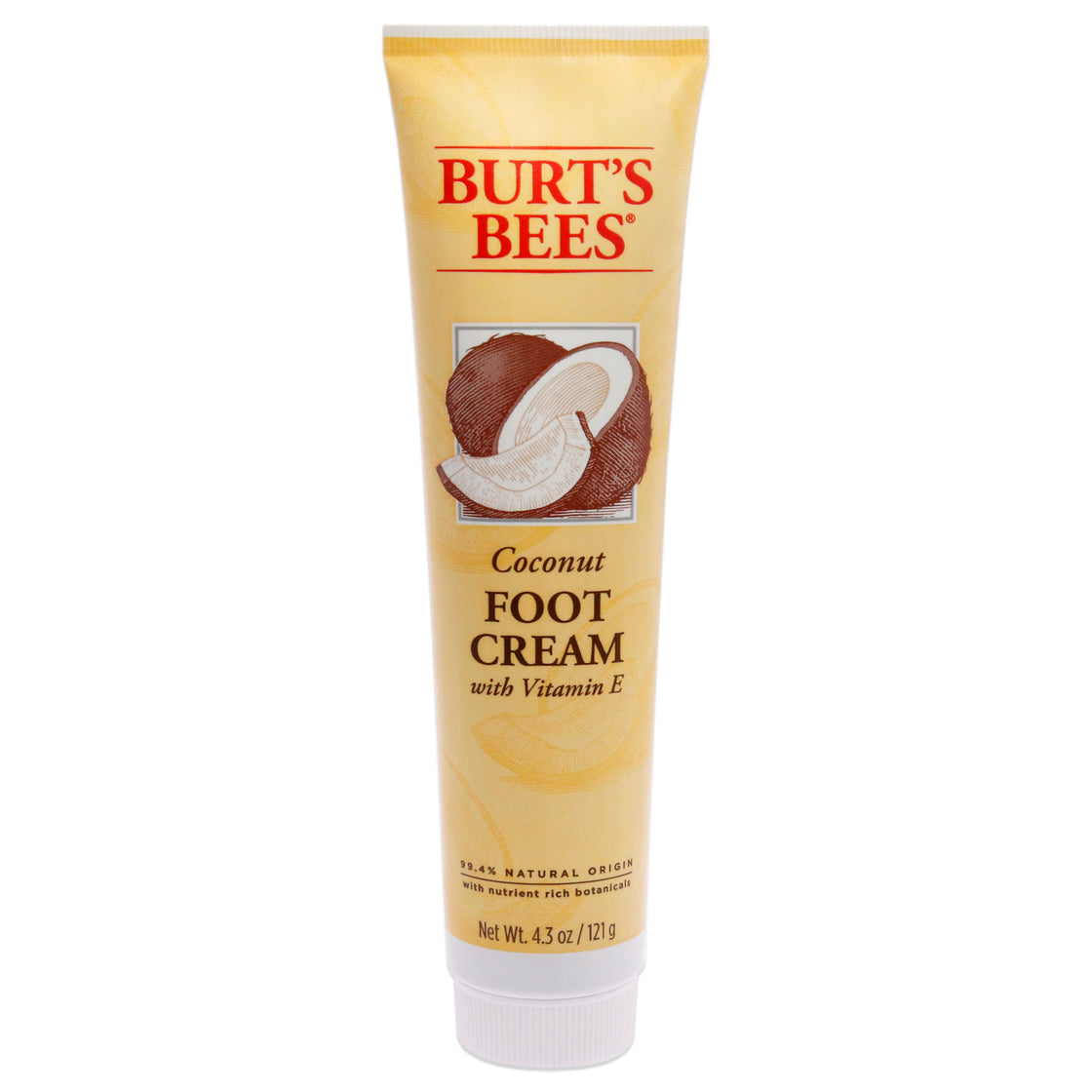 Softening Foot Creme - Coconut by Burts Bees for Unisex - 4.3 oz Cream