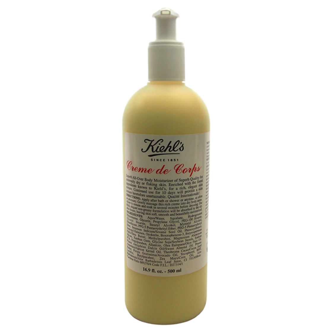 Creme de Corps For Extremely Dry or Flaking Skin by Kiehls for Unisex - 16.9 oz Body Cream