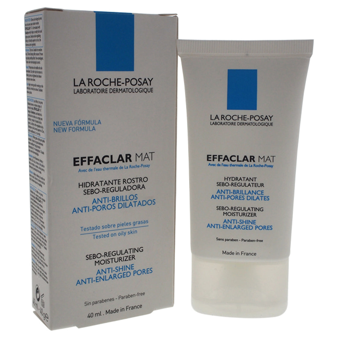 Effaclar Mat Oil-Free Mattifying Moisturizer by La Roche-Posay for Unisex - 1.35 oz Moisturizer