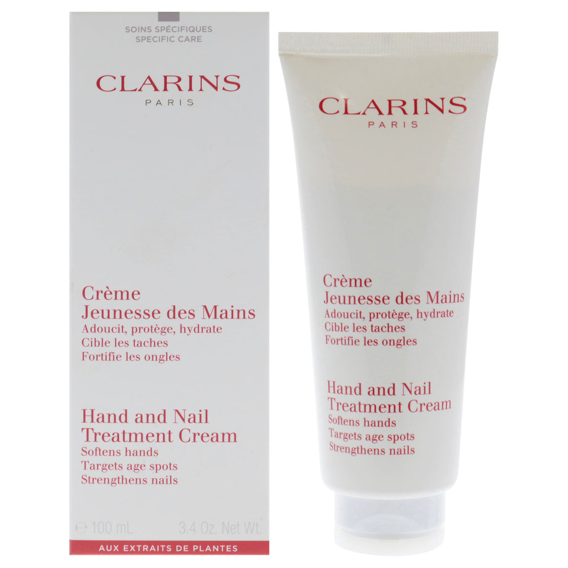 Hand and Nail Treatment Cream by Clarins for Unisex - 3.4 oz Cream