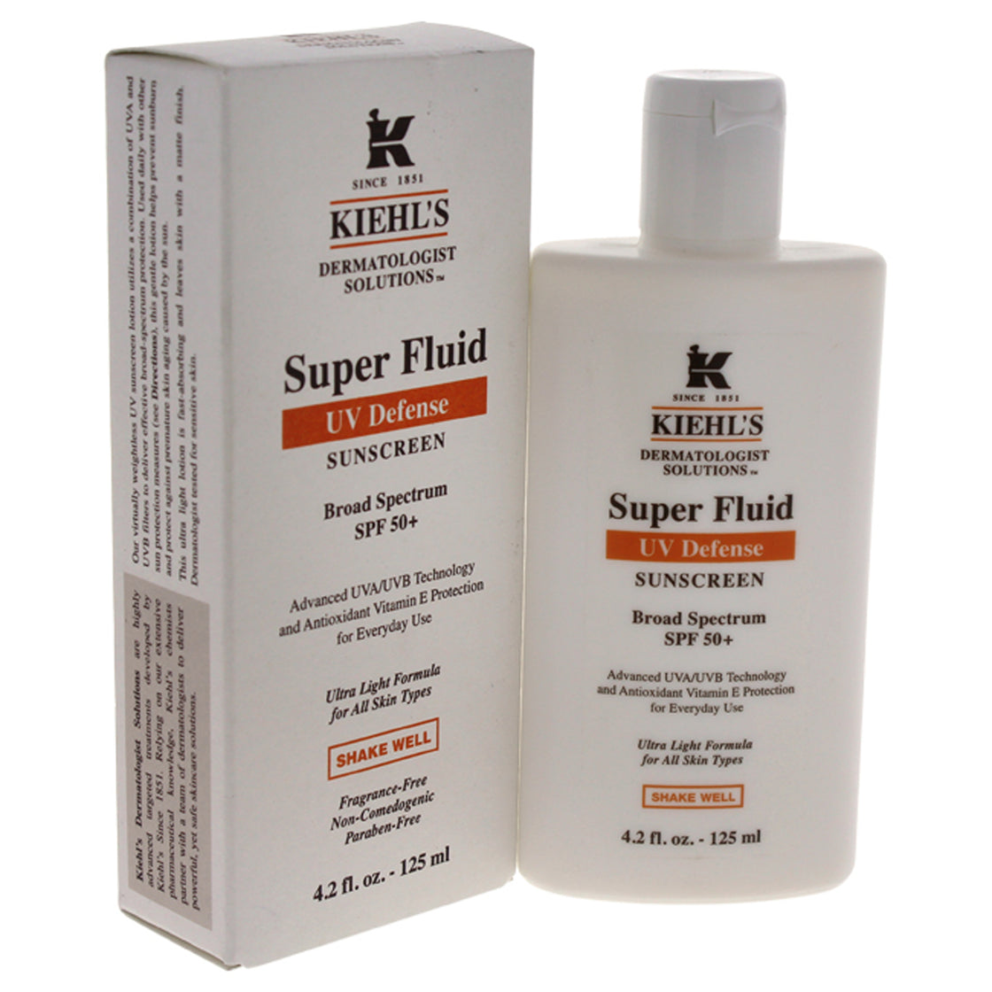 Super Fluid Daily UV Defense SPF 50 Plus by Kiehls for Unisex - 4.2 oz Sunscreen