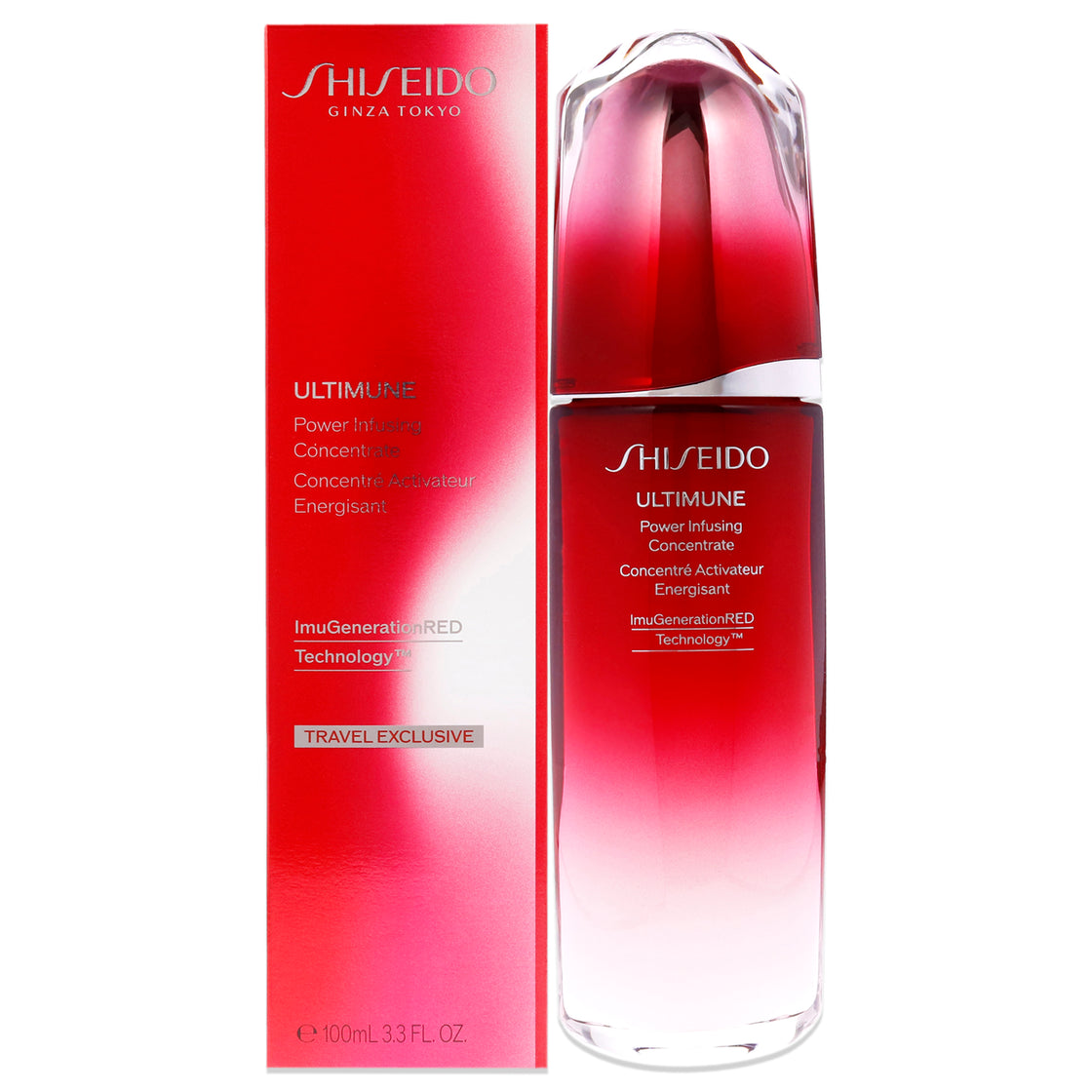 Ultimune Power Infusing Concentrate by Shiseido for Unisex - 3.3 oz Concentrate