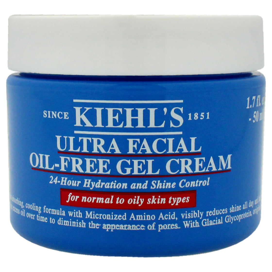 Ultra Facial Oil-Free Gel Cream by Kiehls for Unisex - 1.7 oz Cream