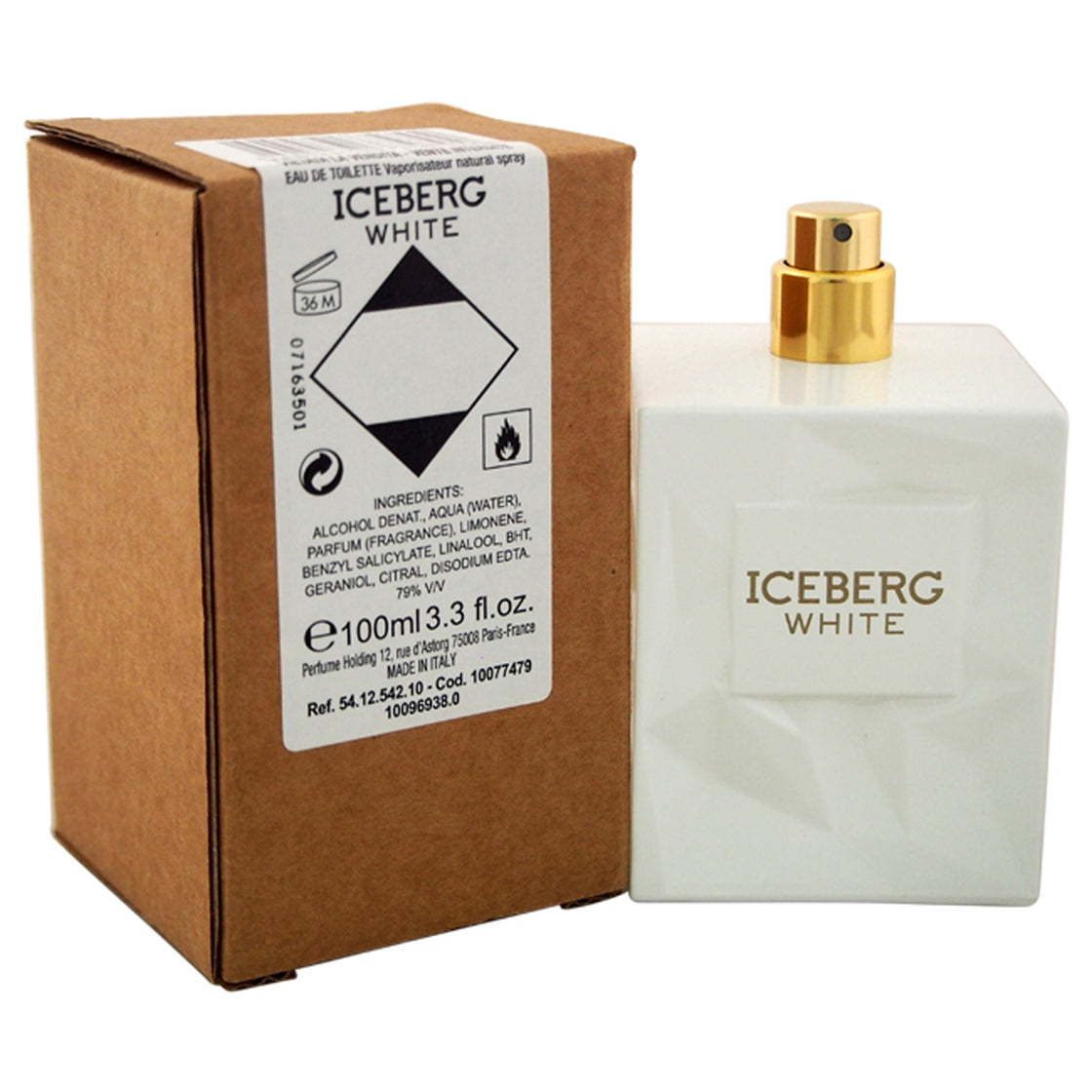 Iceberg White by Iceberg for Women - 3.3 oz EDT Spray (Tester)