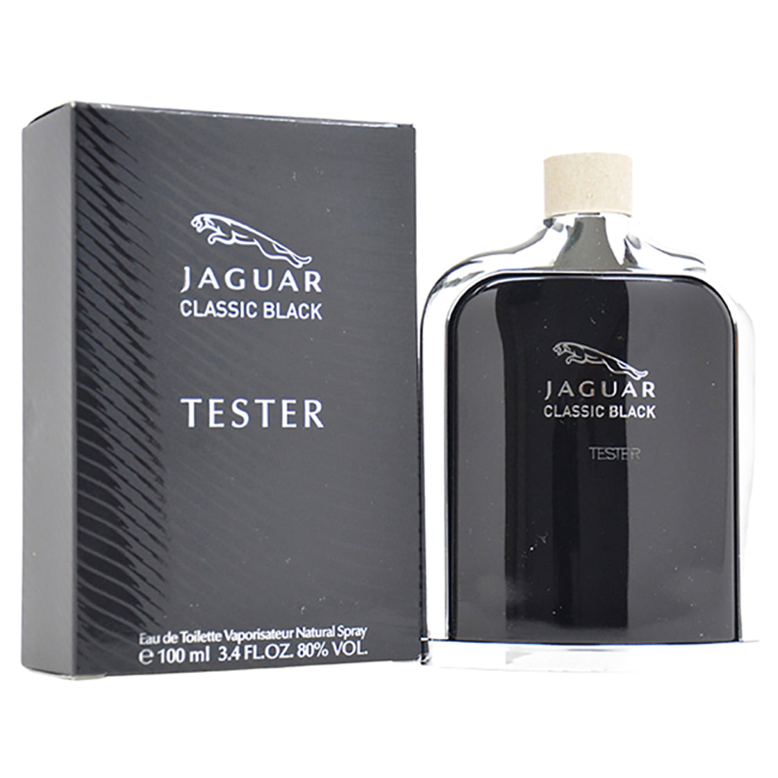 Jaguar Classic Black by Jaguar for Men - 3.4 oz EDT Spray (Tester)